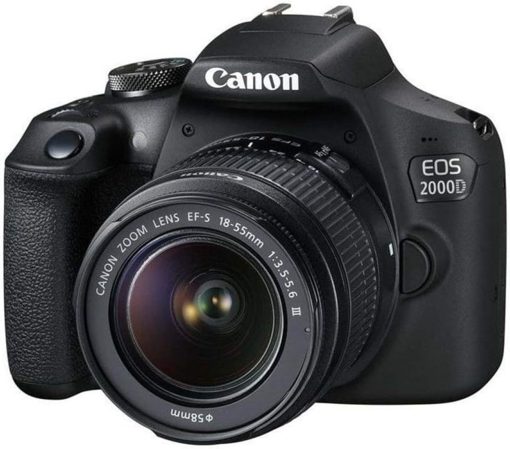 Canon EOS 2000D (Rebel T7) + Lente 18-55mm